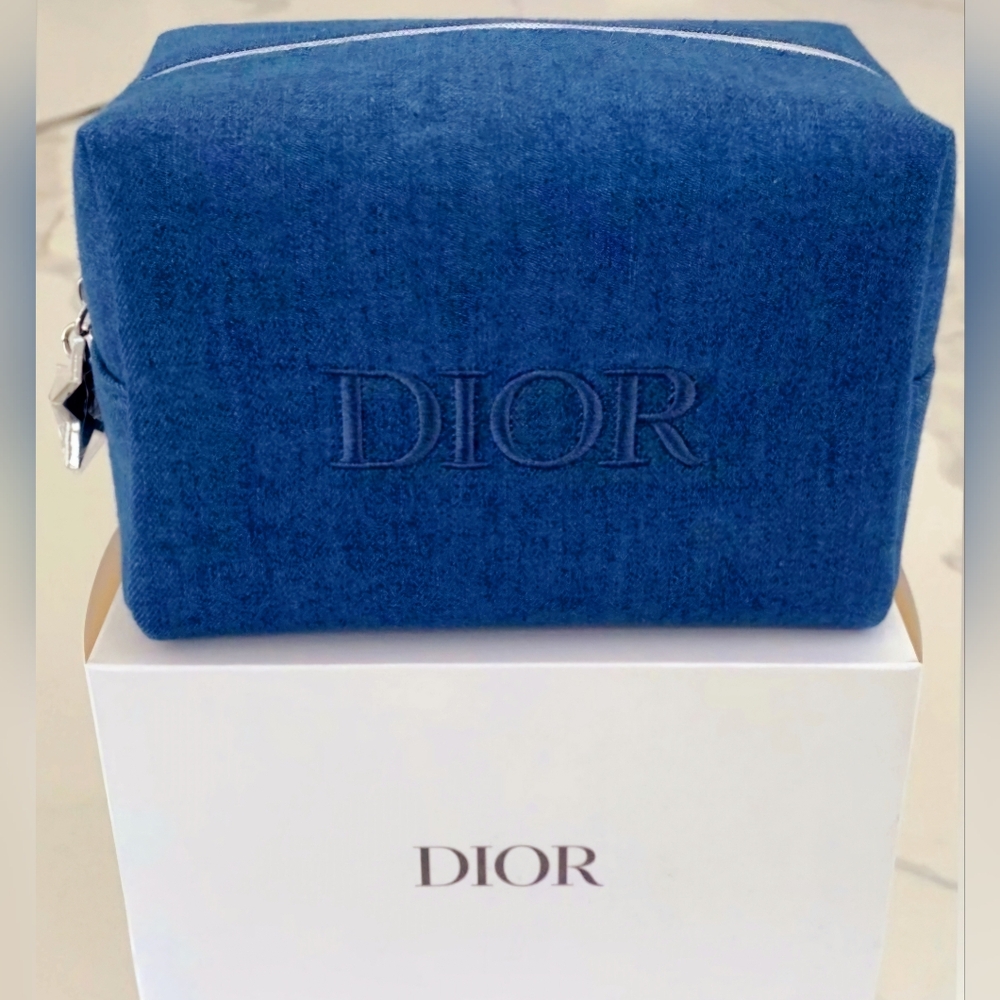 Dior Makeup Bag - Denim Blue